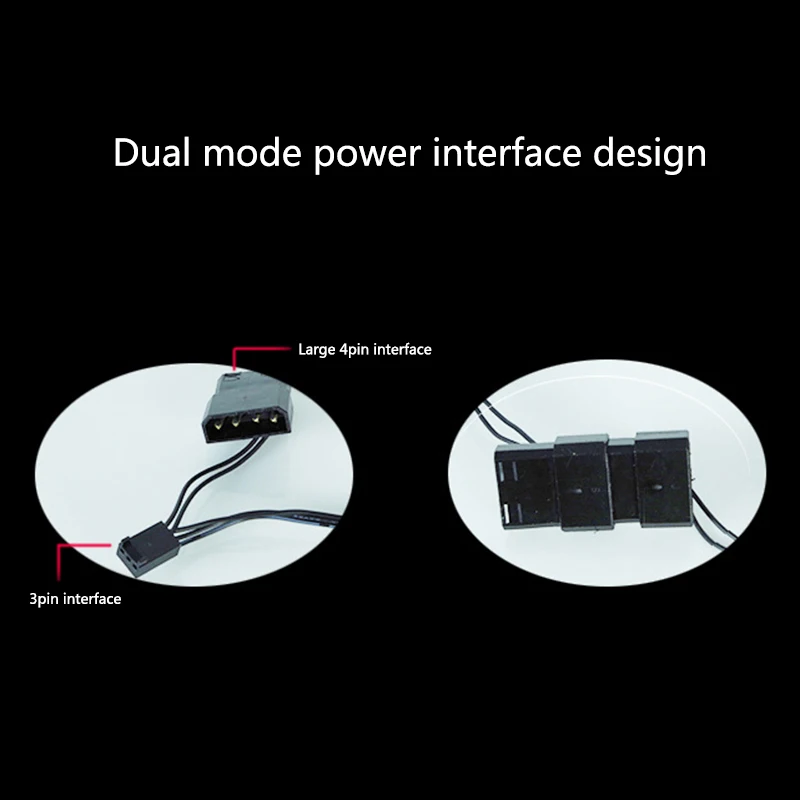 120mm 4pin Rgb Fall Fan Kühlung FansColorful Blau Rot Weiße Flüssigkeit Lager LED Computer Lüfter Kühler Koelventilator