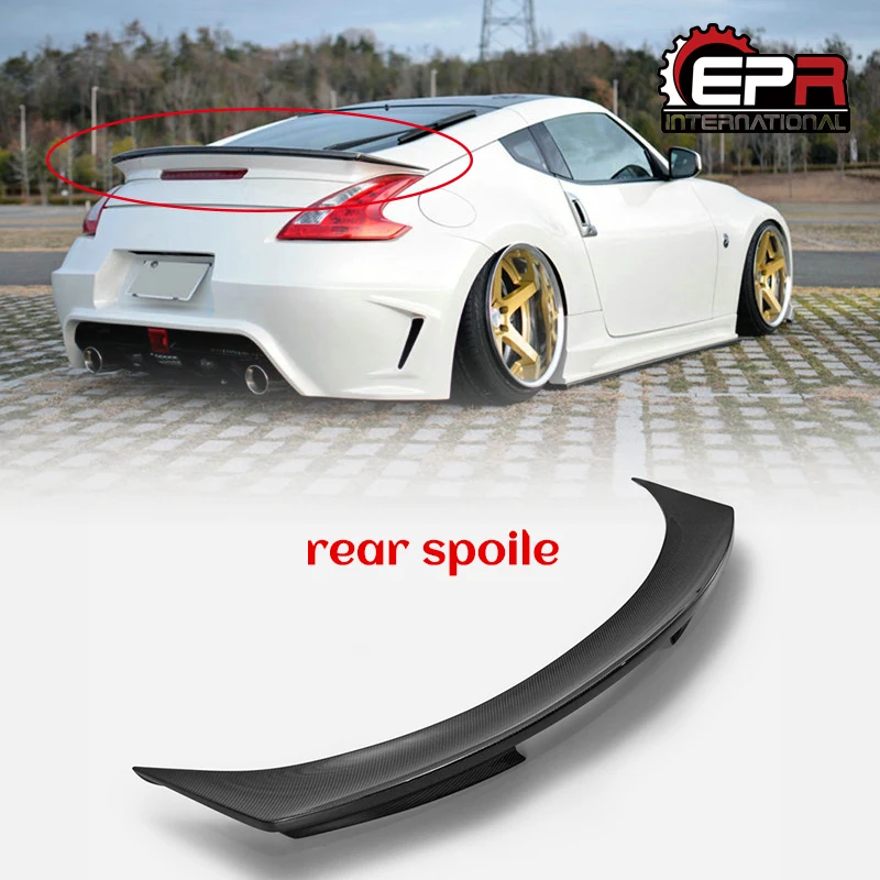 

Rear Trunk Wing Lip for Nissan 370Z Z34 (2009+) WBS Style Carbon Fiber Rear Spoiler Body Kit Tuning Trim Racing Part