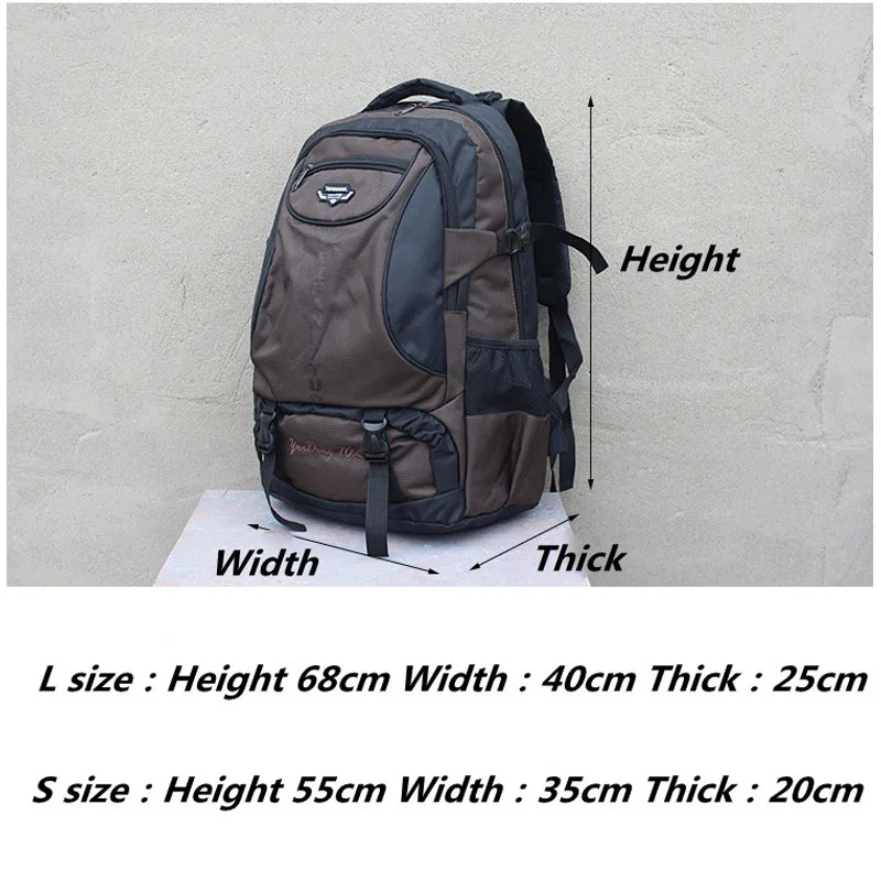 Outdoor 70L Large Capacity Wear Resistance Waterproof Backpack Men Women Trekking Camping Mountaineering Travel Luggage Bag