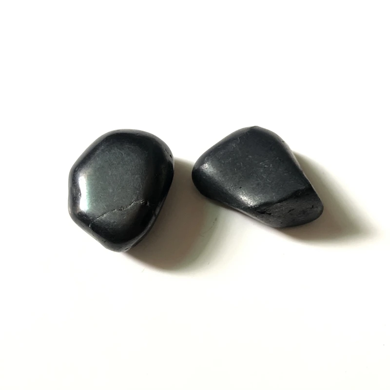 Wholesale 4pcs Tumbled Shungite Stone Beads,Polished Gemstone Healing,Used For Meditation and Energy Balace 20-28mm