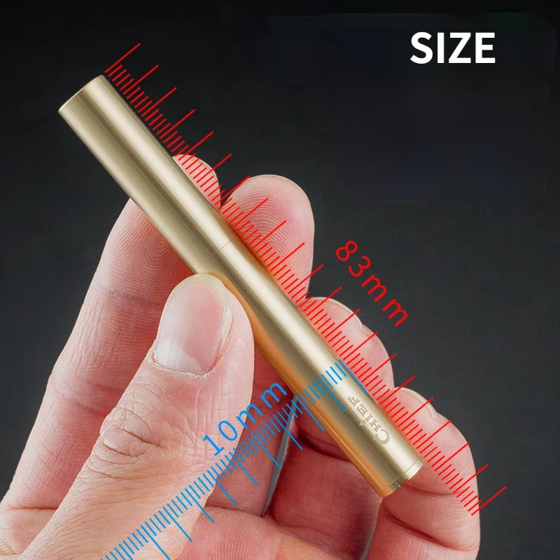 Creative Unusual Kerosene Lighter Copper Nunchaku Funny Retro Grinding Wheel Flint Lighters Foldable Mini Portable Men\'s Gift