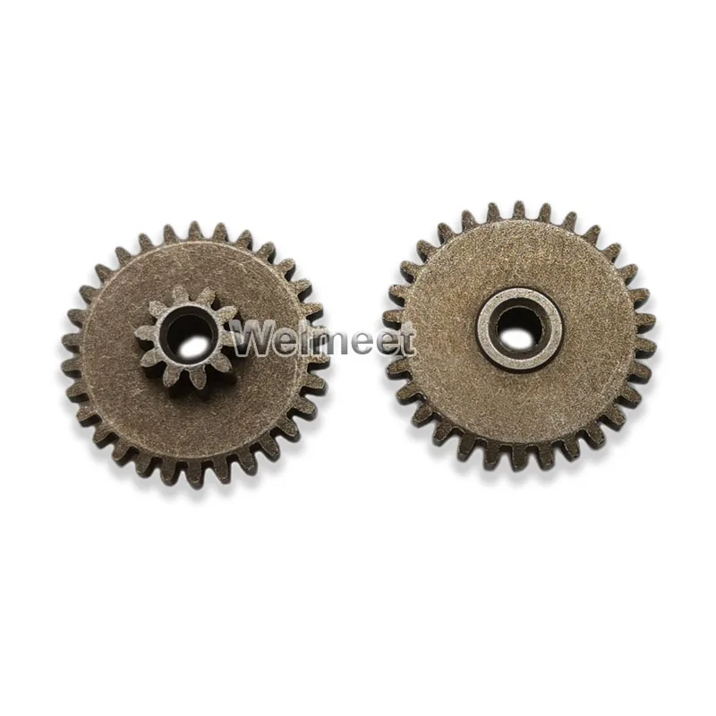 2PCS 0.5 Module 10T-30T Teeth  Iron Metal Double Gear For DC Motor Output Shaft Reduction Gearbox Accessories 2.6mm Hole
