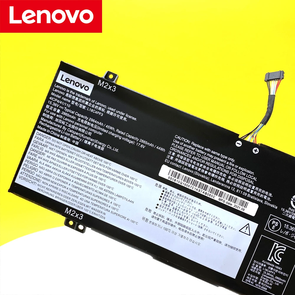 Batería Original para Lenovo IdeaPad, S540-14IWL, C340-14API, Xiaoxin, Air14, 2019, K3-IWL, L18M4PF3, L18C4PF4, L18M4PF4, L18C4PF3, nueva