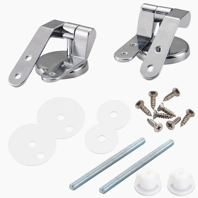 

Петли для сиденья унитаза с винтами, фитинги для крепления крышки из цинкового сплава для замены ванной комнаты, JO21093