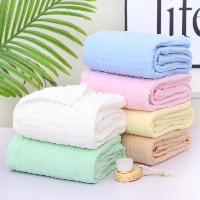 6 Layers Baby Blankets Newborn Baby Blanket Bath Gauze Quilt Cotton Muslin Swaddles for Boy Girl Infant Wrap Sleepsack