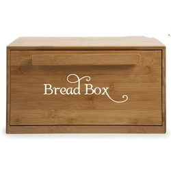 2Pcs Bread Box Bin Decal Sticker Kitchen Restaurant Breadbox Bread Bin Lable Vinyl Mural Wall Sticker Decal Home Decor