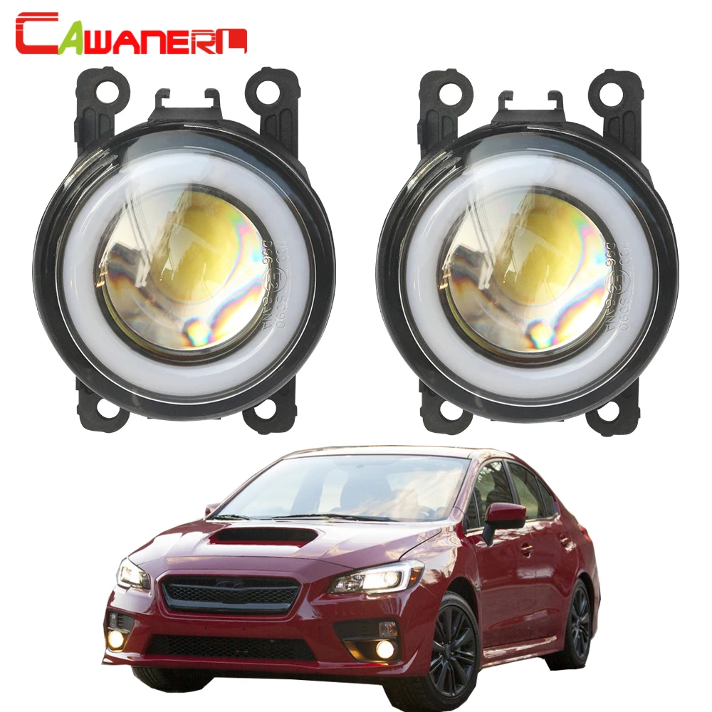 

Cawanerl For Subaru WRX 2015-2020 Car 30W 3000LM LED Fog Light Angel Eye Daytime Running Lamp DRL H11 12V Styling 2 Pieces