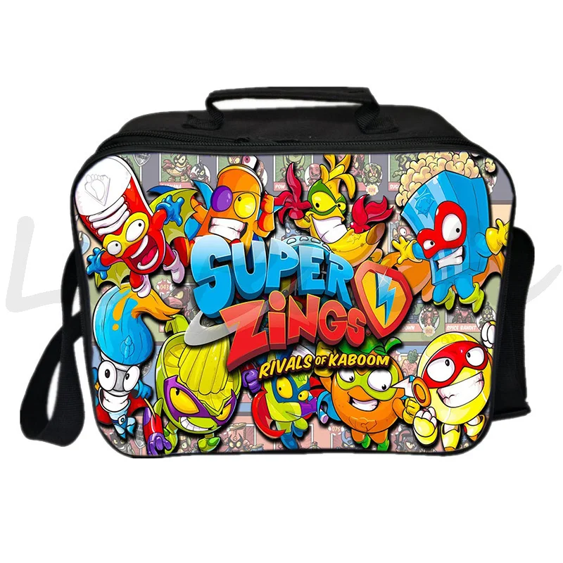 Super Zings Lunch Bag donna borsa a tracolla da viaggio per bambini Lunch Box portatile Superzings borsa a tracolla da campeggio borsa funzionale