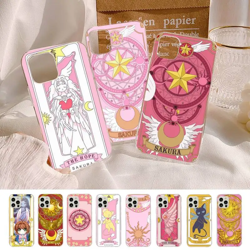 Cardcaptor Sakura Magic wand Moon Phone Case for iphone 13 8 7 6S Plus X 5S SE 2020 XR 11 12 mini pro XS MAX