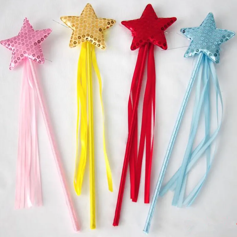 

Lovely Star Love Heart Sequin Magic Wands Children Girls Fairy Wand Sticks Party birthday Wedding Festival