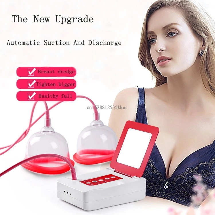 2Size breast massage electric vacuum cup increase breast pump pump bra increase remote massager chest care