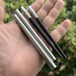 접이식 스테인레스 스틸 젓가락, 보관 가방이 있는 야외 식기, 여행용 휴대용 수저, 1 쌍
