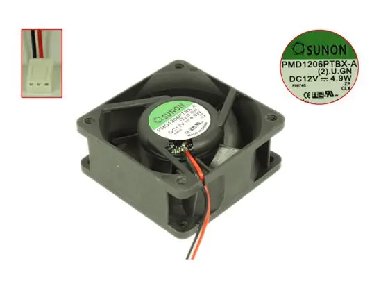 

SUNON PMD1206PTBX-A (2).U.GN DC 12V 4.9W 60x60x25mm 2-Wire Server Cooling Fan