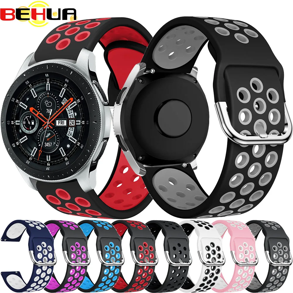 ซิลิโคน 22 มม.สำหรับ Samsung Galaxy นาฬิกา 46 มม.เกียร์ S3 Frontier/CLASSIC Smart Watch สายรัดข้อมือใหม่สไตล์สายคล้องคอ