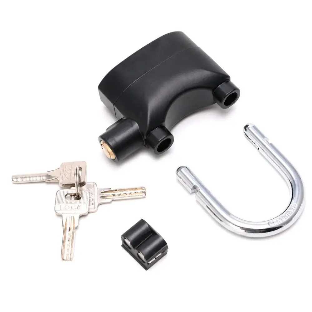 Waterproof Siren Alarm Padlock Alarm Lock for Motorcycle Short Beam Bike Bicycle