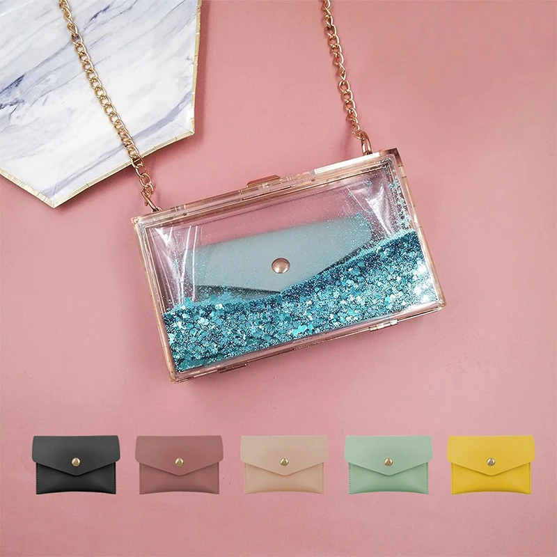 Wholesale Fashion Transparent Acrylic Clutch Box Bag Clear Purse Women Bag Evening Handbag