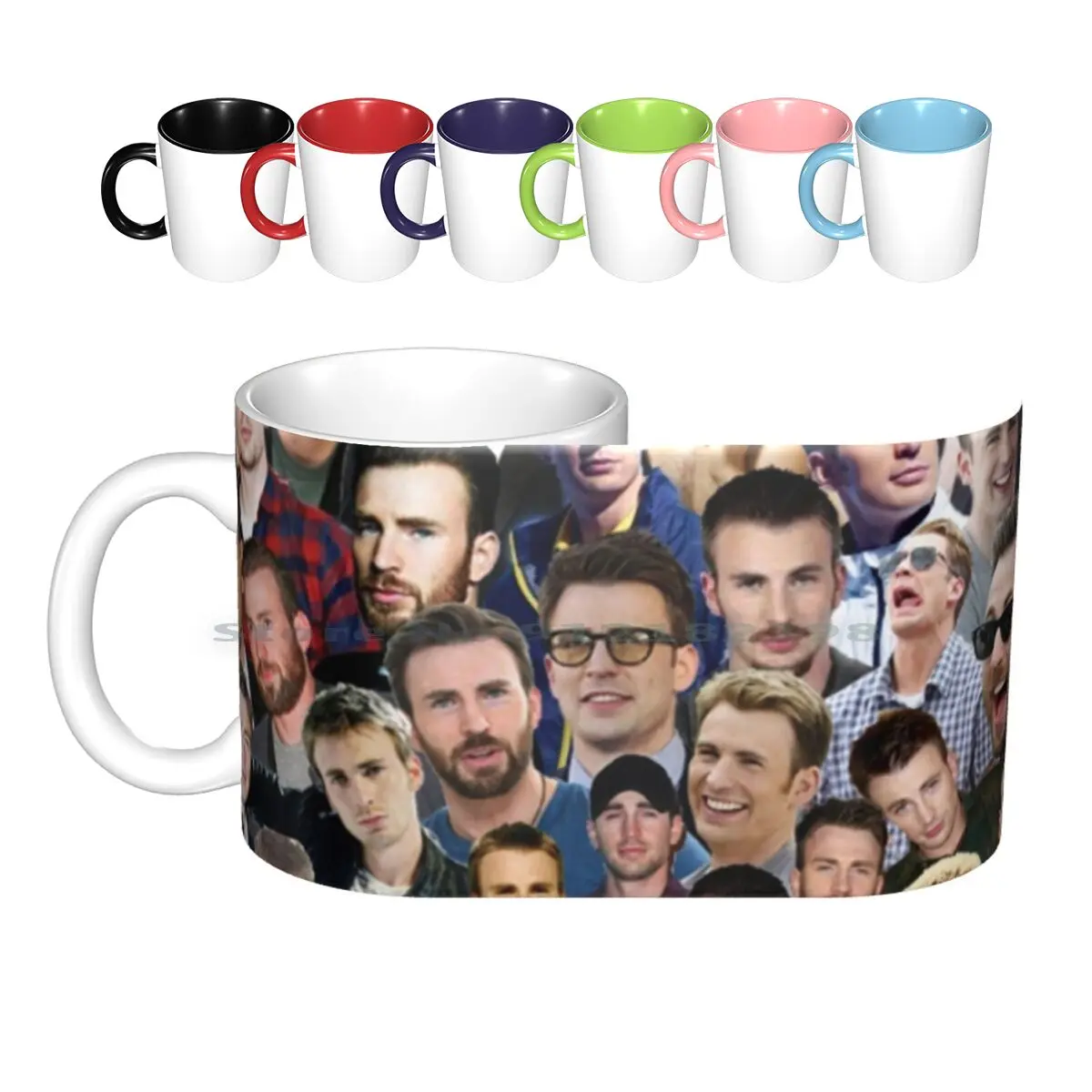 Chris Collage Ceramic Mugs Coffee Cups Milk Tea Mug Chris Chris Steve Rogers The First Avenger The Civil War Creative Trending