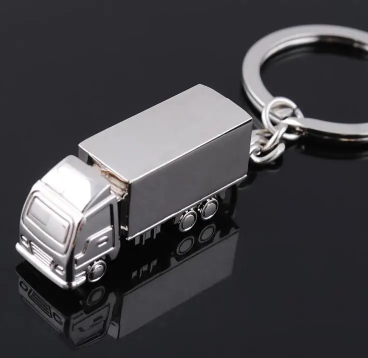 100pcs/lot Zinc Alloy Key Chain Hot-sale creative high quality truck keychains metal zinc alloy keyring promotion gift SN890