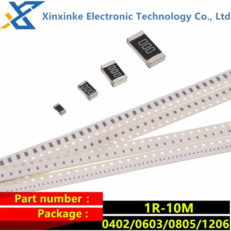 5000PCS 0603 Resistor SMD Accuracy 1% 0 ohm ~ 10M ohm 1R 10R 100R 150R 220R 330R 0 1 10 100 150 220 330 ohm 1K 2.2K 10K 30K 100K