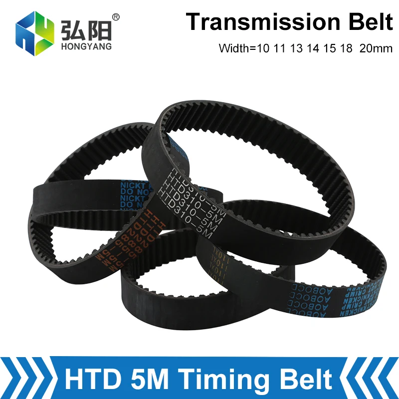 HTD 5M Timing Belt Width 10 11 13 14 15 18 20 30mm Open Pulley Rack And Pinion Drive For CNC / Cutting/Laser Machine