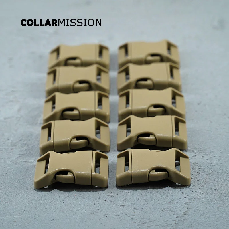 Retailing plastic release buckles for Dog Collar luggage travel buckle Package accessories 25mm light brown CK25SJ17