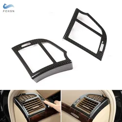 For Mercedes Benz S class W221 S300 S350 Car Accessories Dashboard Side AC Vent Frame Cover Air Outlet ABS Carbon Texture Trim