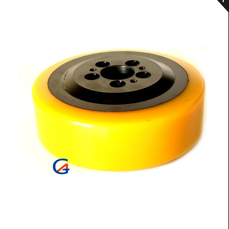 EP or HangCha Electric Forklift Suitable Polyurethane Coated 5 Holes Motor Drive Wheels 230*75/82*45mm