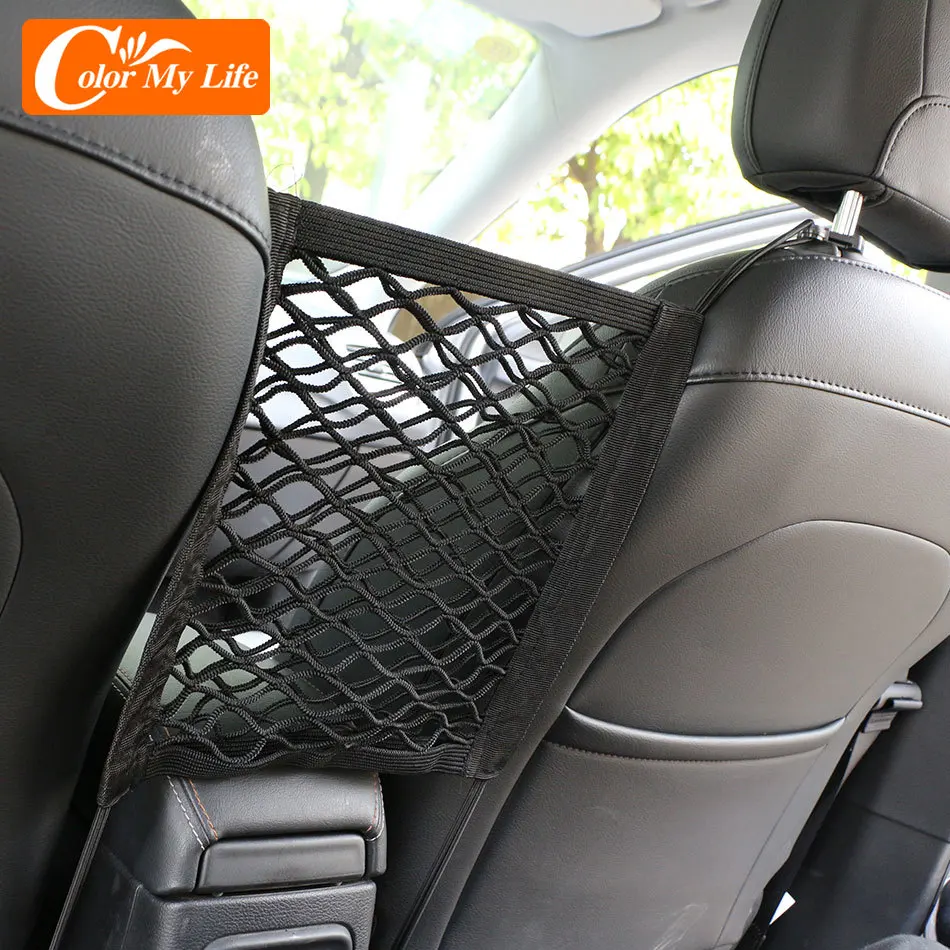 Car Interior Trunk Seat Back Elastic Mesh Net for Suzuki Swift Vitara Jimny Sx4 Grand Vitara for Subaru Forester Impreza Xv Nets