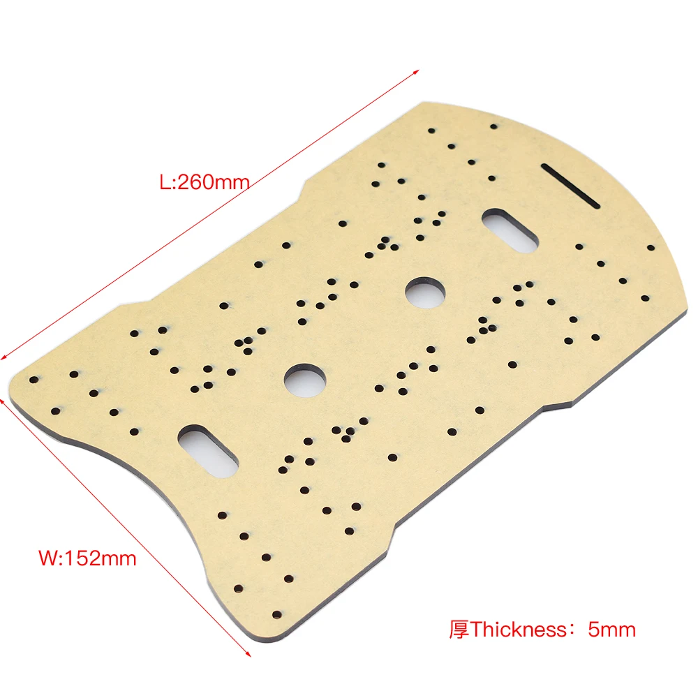 Aluminiowy/akrylowy czarny wspornik ramy Mecanum Wheel Robot Car Chassis kompatybilny z sprzęgami bez silnika 37/42mm