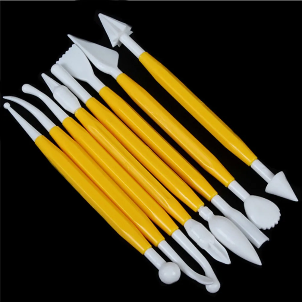 8pcs/set Plastic Clay Sculpting Set Polyform Sculpey Tools Set For Shaping Clay Playdough Tools Toys Polymer Modeling Clay Tools