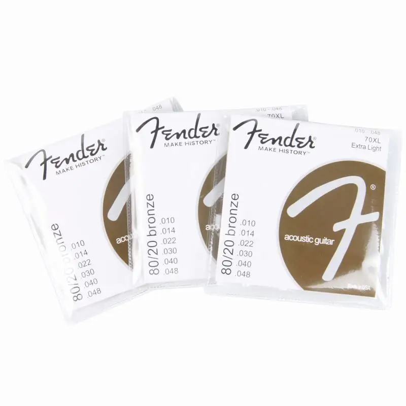 

Fende Acoustic Guitar Strings Hexagonal Core Brass Bright Tone Extra Light Accessories Guitar Strings