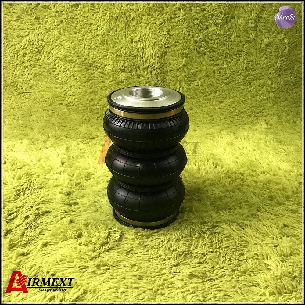 

AIRMEXT®/SN130210BL3-DT1/Fit D2 coilover (Thread pitch M50*2)Air suspension Triple BELLOW rubber airspring/airbag shock absorber