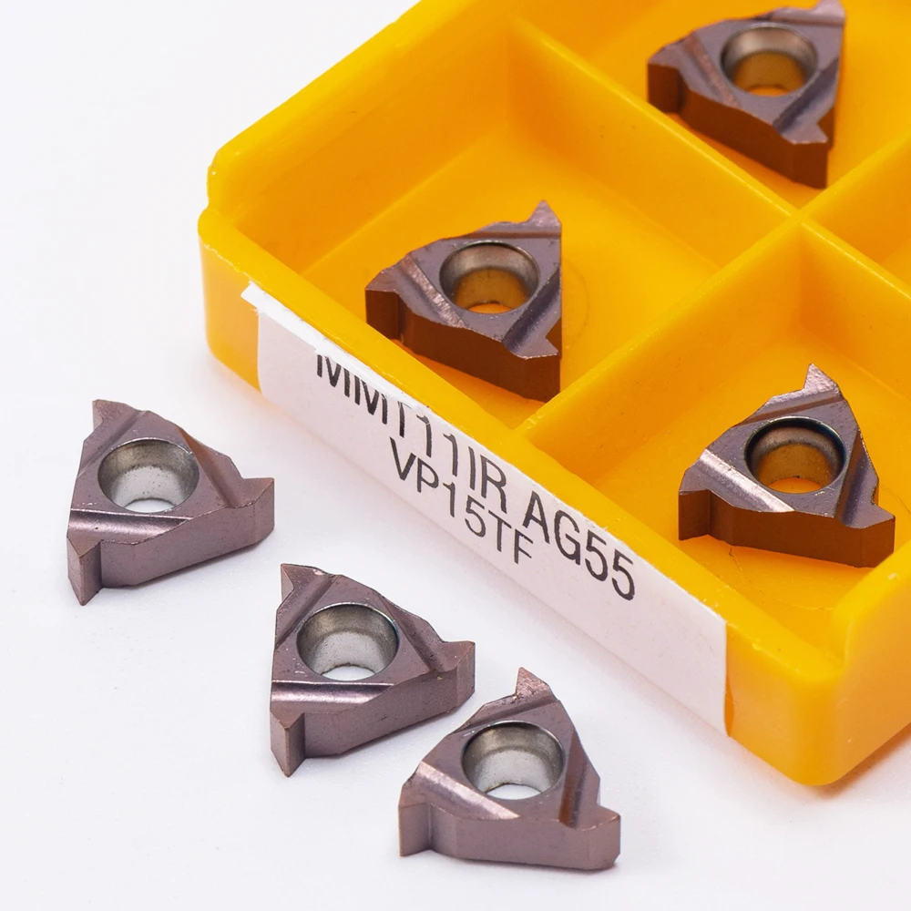 MMT 11IR AG55 VP15TFT High Quality Lathe Cutter Carbide External Inserts t MMT 11IR AG 55 VP 15TFCNC  Lathe Part Tool