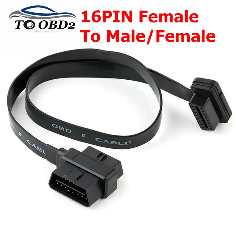 

Female To Female + male Connector 16Pin Car Accessories Extension Cable Diagnostic 16 pin female to male/female cable