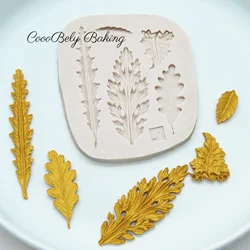 Maple Leaves DIY Silicone Cake Decorating Tools Pastry Fondant Sugarcraft Mould For Baking Chocolate Biscuits Cookies Kitchen