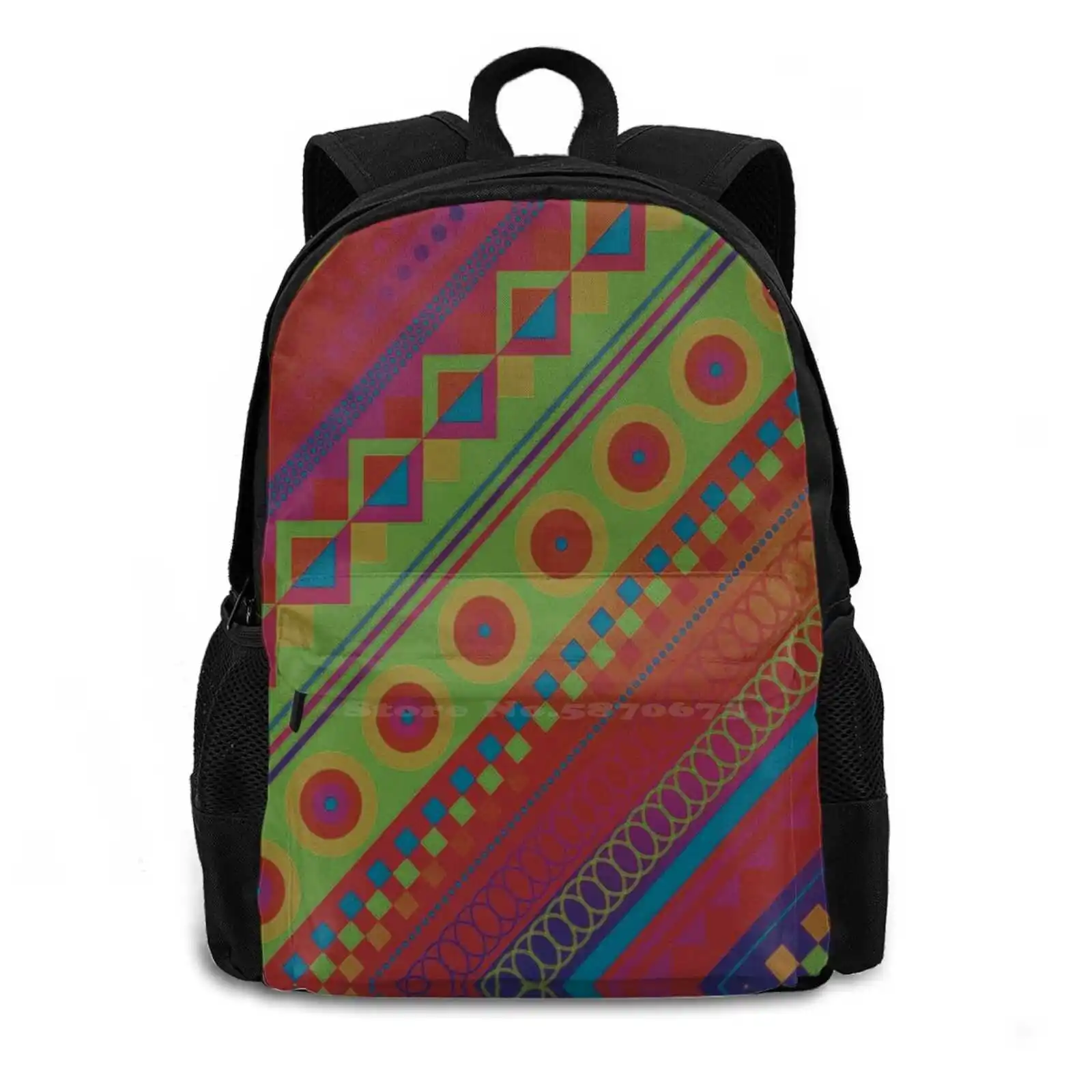 Colourful Pattern Of Clip Art Fashion Travel Laptop School Backpack Bag Awesome Abstract Best Seller Something Background