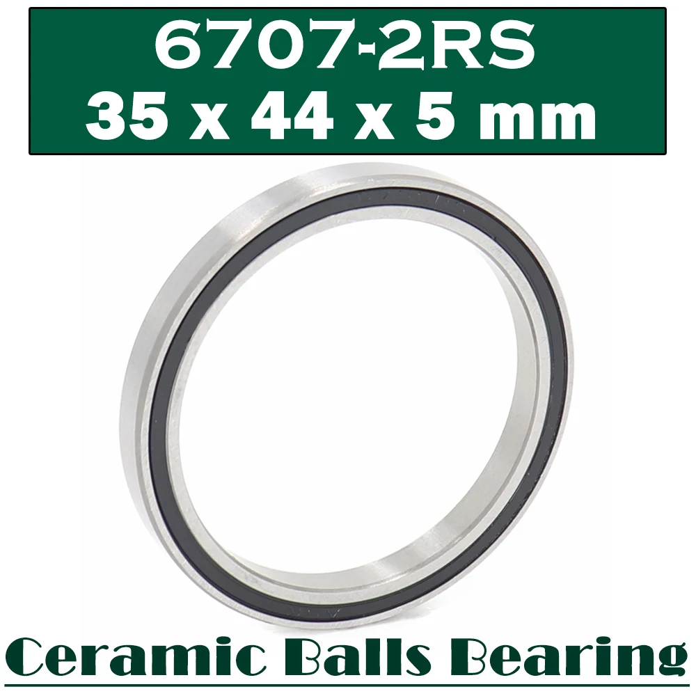 6707 Hybrid Ceramic Bearing 35*44*5 mm ( 1 PC ) Industry Motor Spindle 6707HC Hybrids Si3N4 Ball Bearings 3NC 6707RS