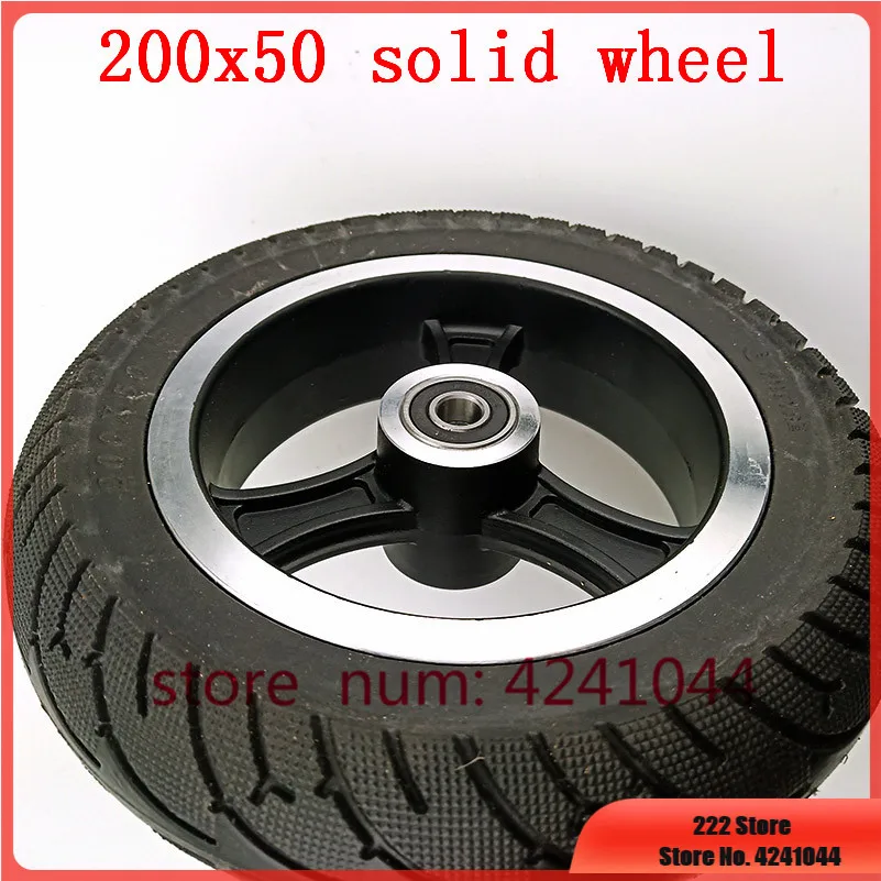 200x50 Explosion-proof Electric Bike Scooter tyres and Wheel hub 8 inch Motorcycle Solid wheel Tires Bee Hive Holes