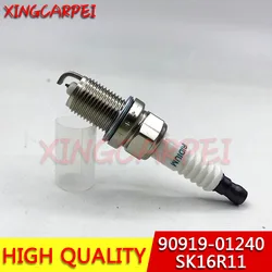 4pcs/lots 90919-01240 SK16R11 Iridium Spark Plug For Toyota Carmy Fiat Rover Range Sport Hiace Prius 90919 01240 9091901240