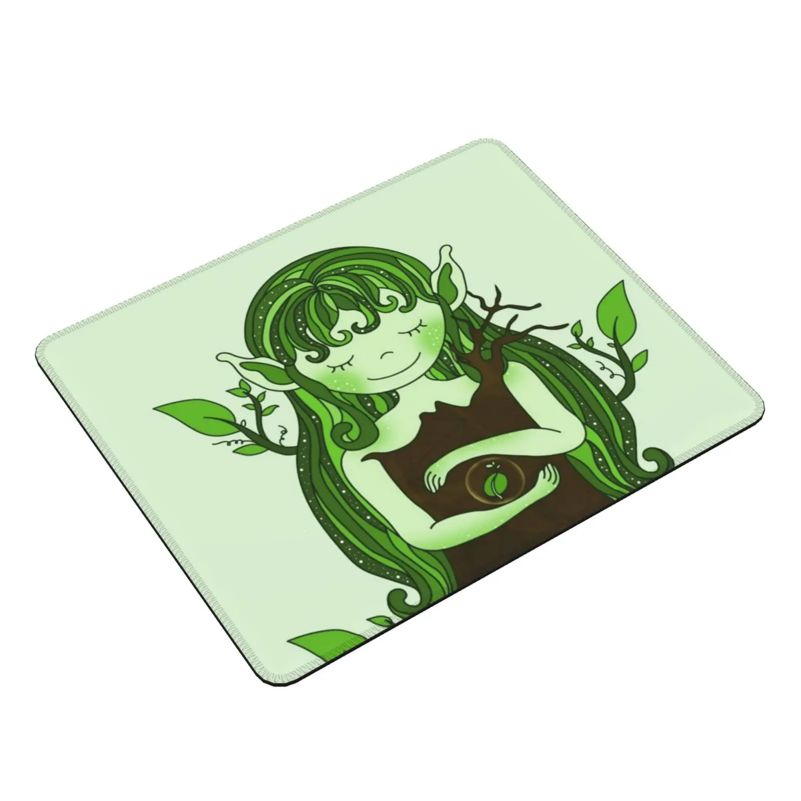 Sleeping Dryad Princess Mouse Pad DIY Print Cushion Gladkid Wood Wood Princess Plants Magical Guardian Princess