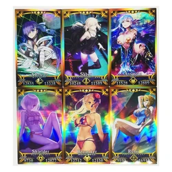 36 pz/set Fate/FGO No.3 sabre Altria Pendragon giocattoli Hobby Hobby collezionismo collezione di giochi carte Anime