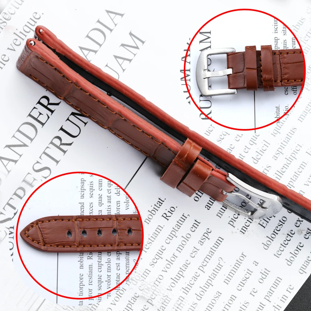 *real animal skin*Quick Release Genuine Leather Watch Strap 18mm 20mm 22mm Wrist Men Watch Band For Skmei DW pagani design