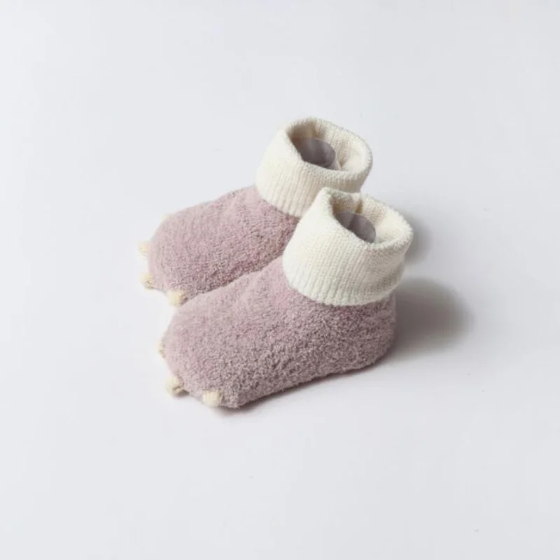 Chaussettes mignonnes pour nouveau-né, chaussette chaude décontractée pour bébé, automne et hiver, nouveau