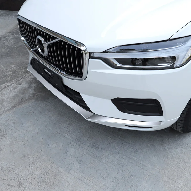 Car sticker for Volvo XC60 front bumper trim 2018 2019 2020 2021 front lip front shovel car Accessories