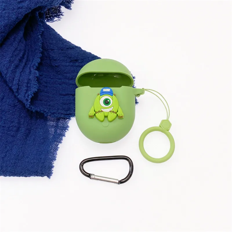كارتون ديزني سماعة حافظة لهاتف شاومي ريدمي إيردوتس 3 برو سيليكون اللاسلكية بلوتوث سماعة الغطاء الواقي مع هوك