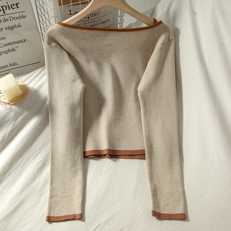 Korobov 2020 New Arrival Cardigans and Tank Top 2 Pieces Sets Korean O Neck Single Breasted 2 Outfits Sweet Female Suits