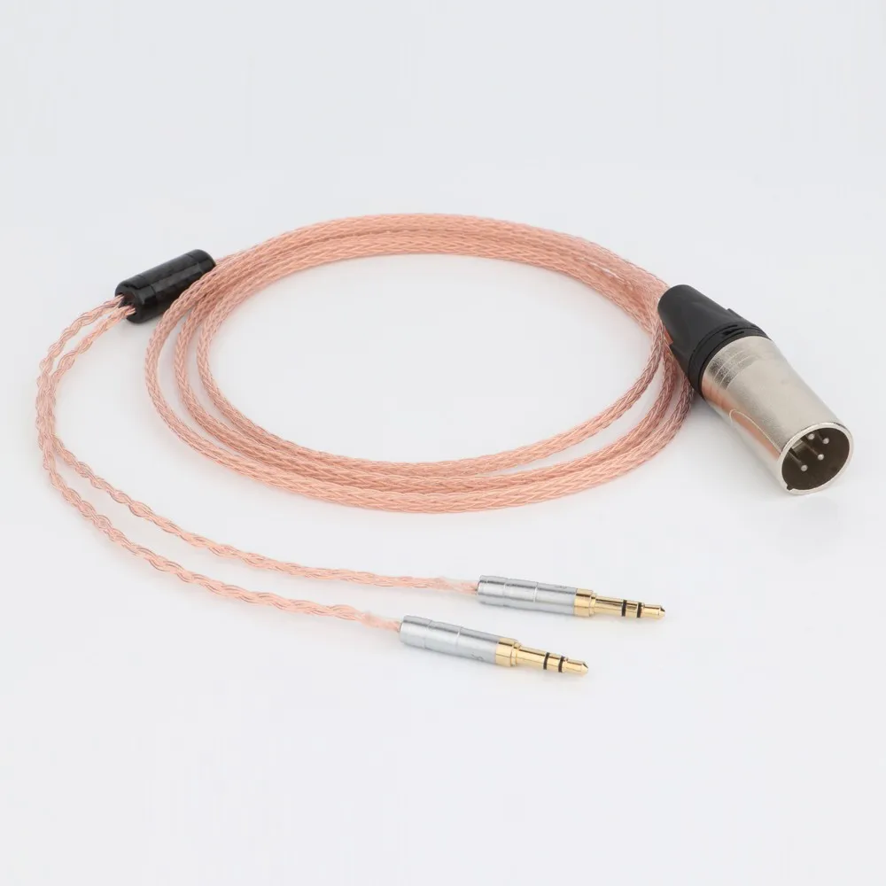 Preffair 1pcs 16cores OCC Headphone Cable For Hifiman Sundara Ananda HE1000se HE6se he400i he400se Arya