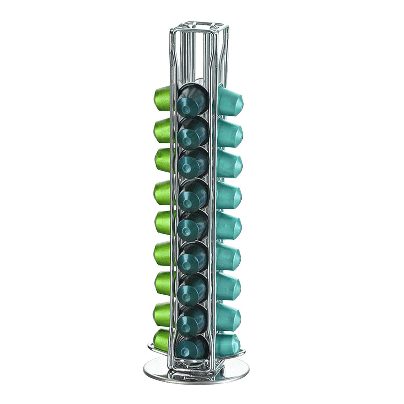 Capacity of 40  Coffee Pod Capsule Holder Rotatable Rack Storage Dispenser Fits Nespresso  Coffee Bar Cafe Shop