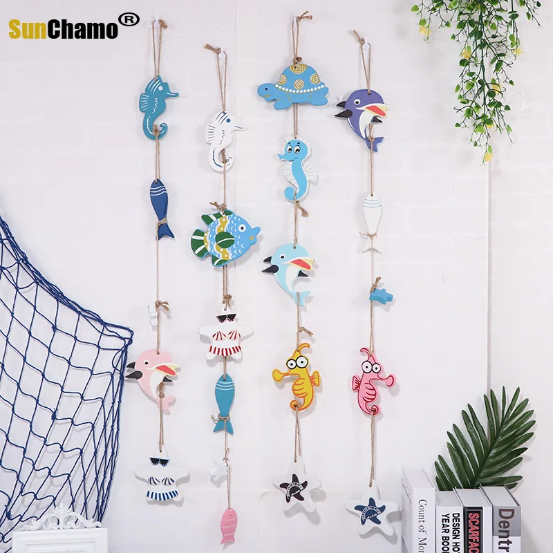 

Mediterranean Style Starfish Small Fish String Wall Decoration Home Decoration Restaurant Kindergarten Wall Decoration