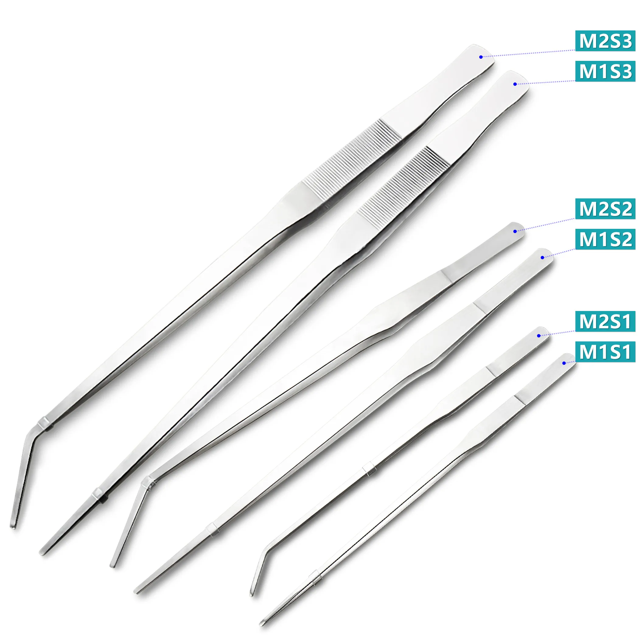 

Aquarium Tweezers Straight Curved Aquascaping Tools for Fish Tank Aquatic Plants Maintenance Stainless Steel